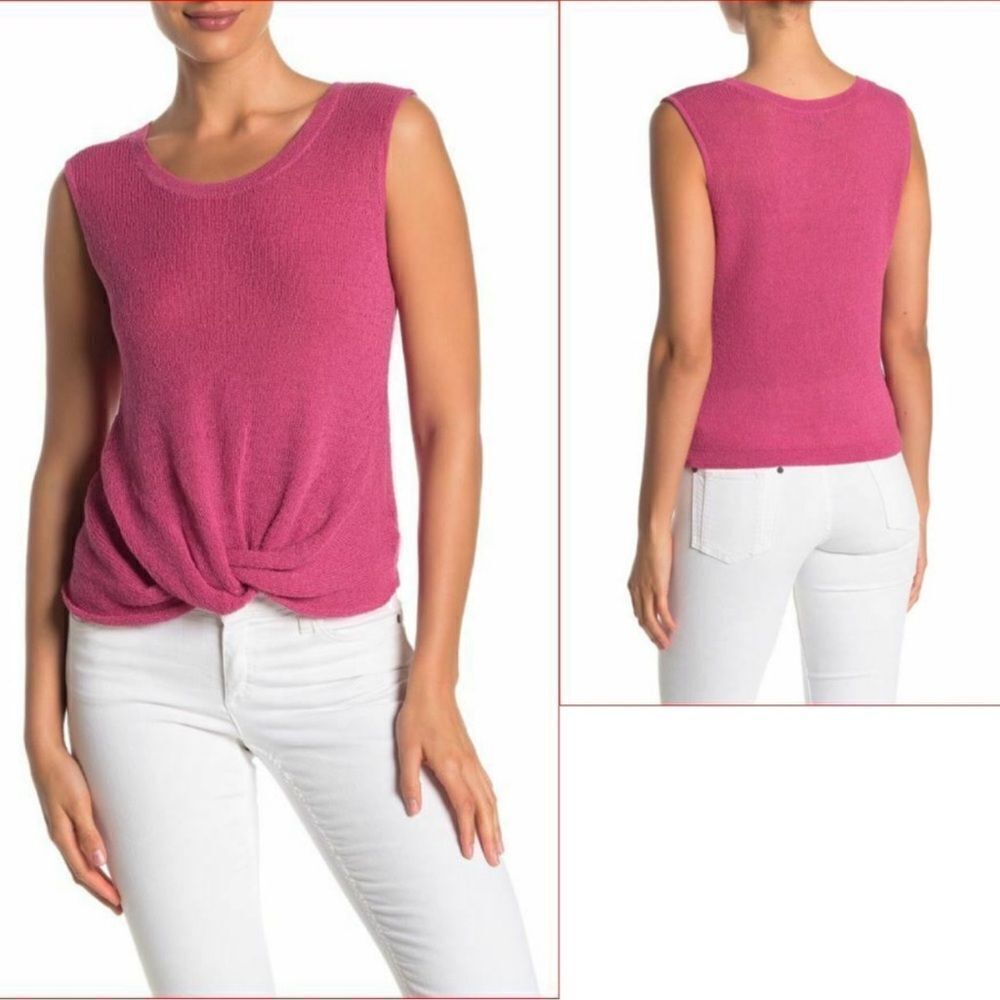 Splendid Knit Twist Hem Tank